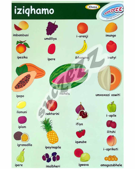 Poster - Iziqhamo (Fruit) - Xhosa
