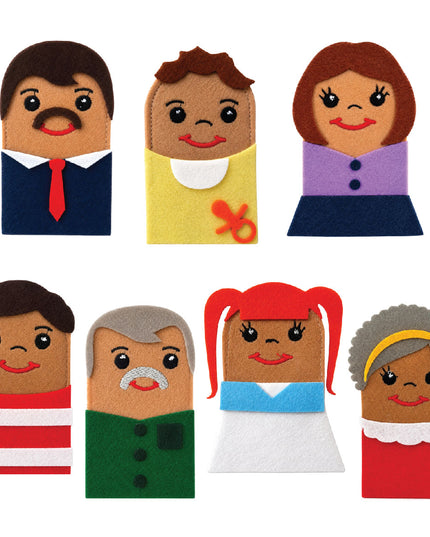 Puppet Finger - Family of 7 - Western 1