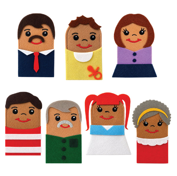 Puppet Finger - Family of 7 - Western 1