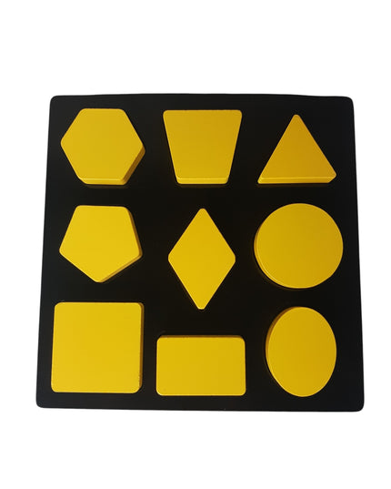 Puzzle Wood Raised Shapes