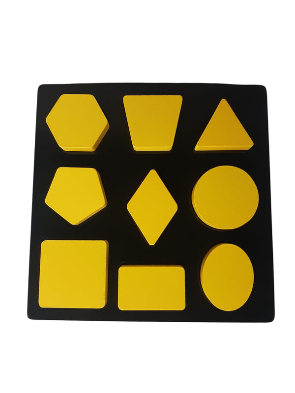 Puzzle Wood Raised Shapes
