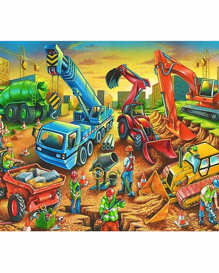 Puzzle - Construction Site 80pcs A3
