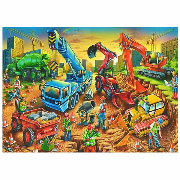 Puzzle - Construction Site 80pcs A3