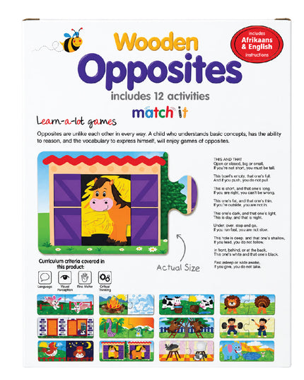 Puzzle - Opposites Match It 4