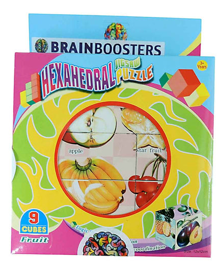 Puzzle Hexahedral Fruit 9 Piece 1