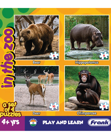 Puzzles - My Pets Animal Set of 4 - In The Zoo 2