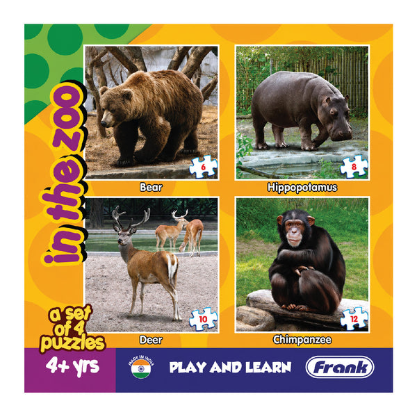 Puzzles - My Pets Animal Set of 4 - In The Zoo 2