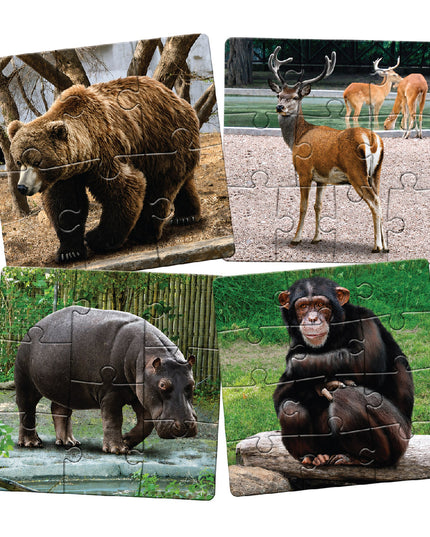 Puzzles - My Pets Animal Set of 4 - In The Zoo 4