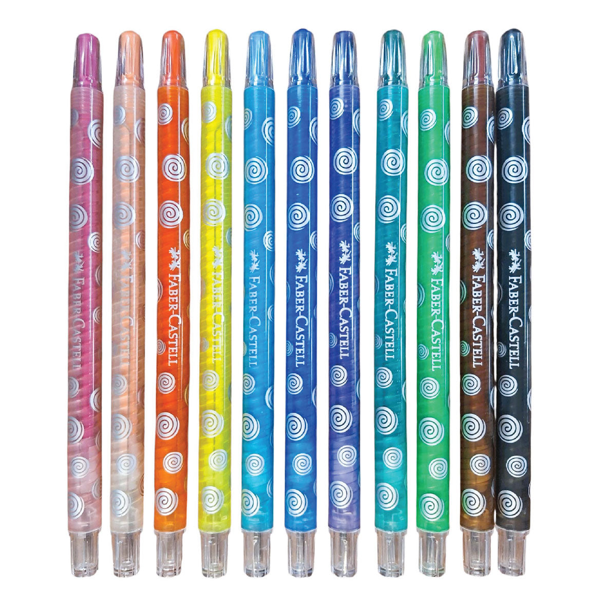 Retractable Crayons Rochle Retractable Twist Crayons Faber Castell - 12's Edunation South Africa