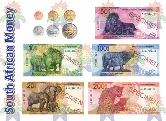 Picture SA Money Animals A3 Poster