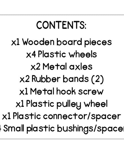Science Kit - Elastic Driven Vehicle 6