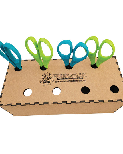 Scissors Holder - Wooden 8 Hole 5