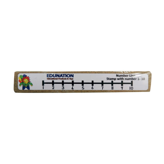 Stamp - Maths Number Line - With numbers 1-10