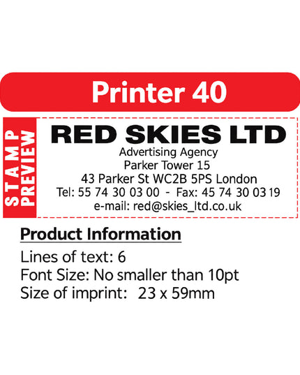 Stamp - Printer 40 4