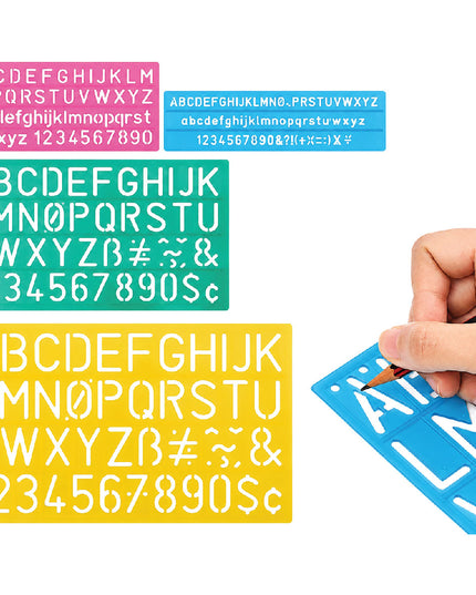 Stencil - Plastic Alphabet - Set Of 4 4