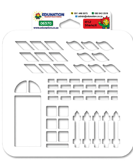Stencil 16x16cm - 012 Fences 1