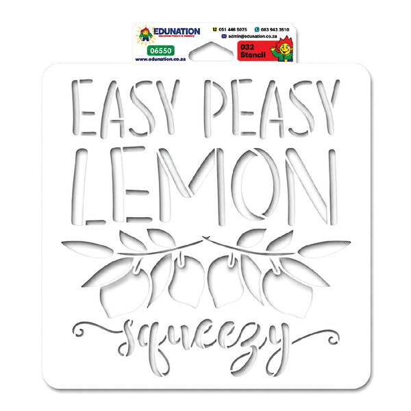 Stencil 30x30cm - 032 Easy Peasy 2