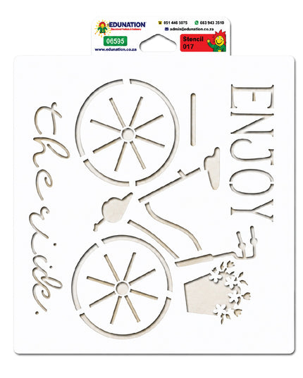 Stencil 30x41cm - 037 Enjoy the ride 1