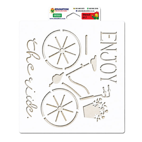 Stencil 30x41cm - 037 Enjoy the ride 1