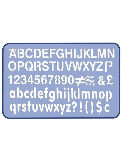 Stencil Lettering Blue 10mm - Helix 2
