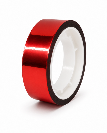 Stick Tape PLAIN METALLIC 10mm x 10cm-Red