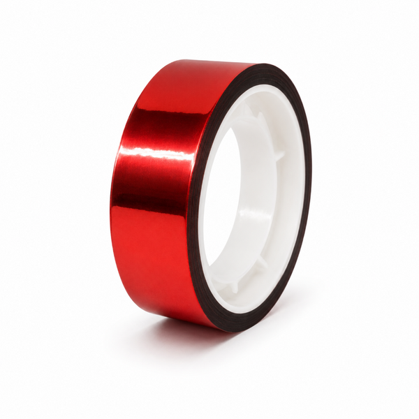Stick Tape PLAIN METALLIC 10mm x 10cm-Red