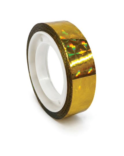 Stick Tape - Printed Metallic - 10mm x 10cm - Gold