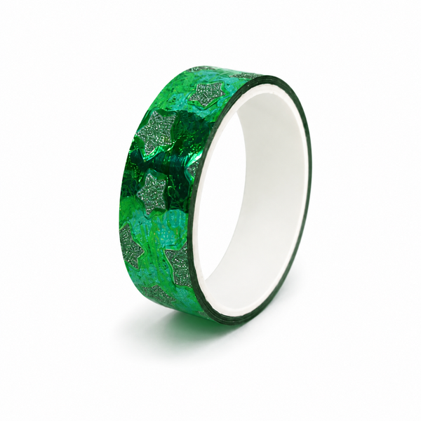 Stick Tape PRINTED - METALLIC 15mm x 3m - Green