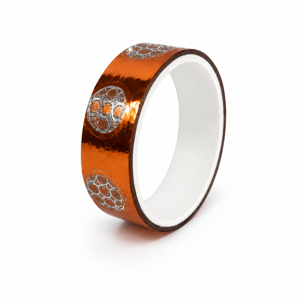 Stick Tape PRINTED - METALLIC 15mm x 3m - Orange