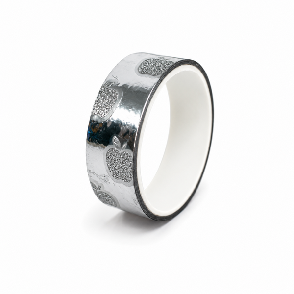 Stick Tape PRINTED - METALLIC 15mm x 3m - Silver