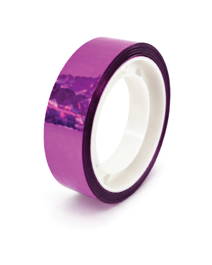 Stick Tape PRINTED - METALLIC 10mm x 10cm - Pink 1