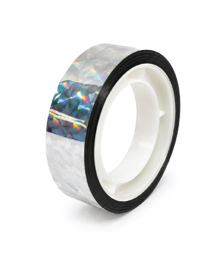 Stick Tape PRINTED - METALLIC 10mm x 10cm - Silver 1