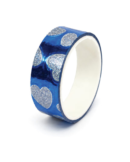 Stick Tape PRINTED - METALLIC 15mm x 3m Blue 1