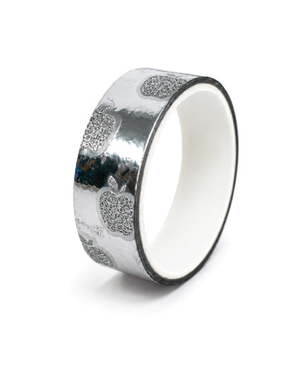 Stick Tape PRINTED - METALLIC 15mm x 3m Silver 1