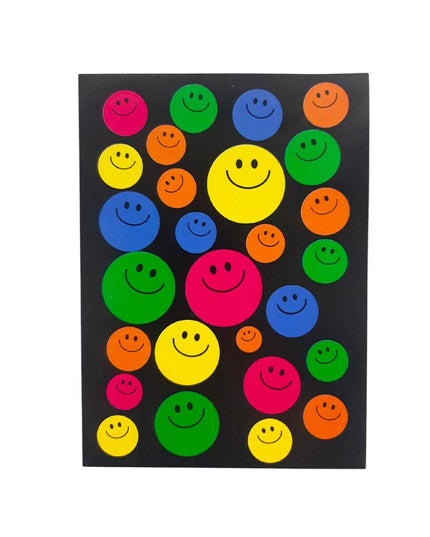 Sticker SMILEY BLACK x3 per pack 1