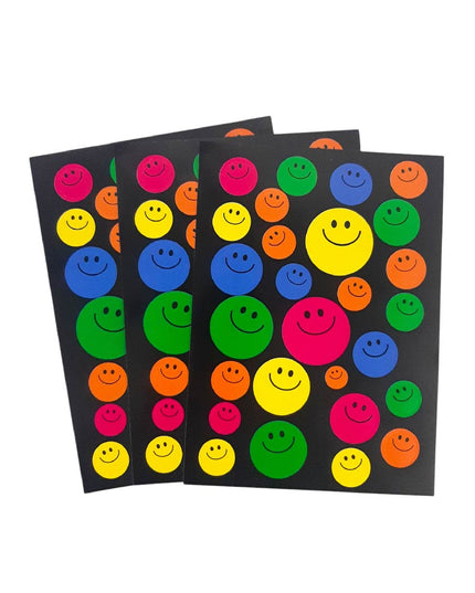 Sticker SMILEY BLACK x3 per pack 2