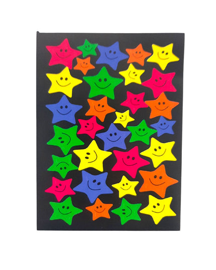 Sticker STARS Black x3 per pack 1