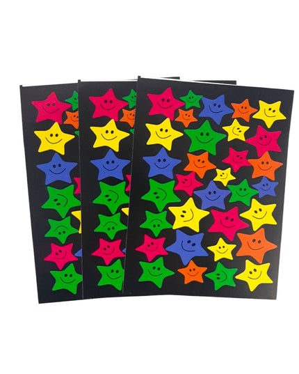 Sticker STARS Black x3 per pack 2