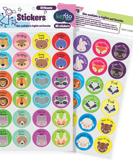 Teachers Stickers -Afrikaans - Animals