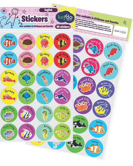 Teachers Stickers - English - Ocean Animals