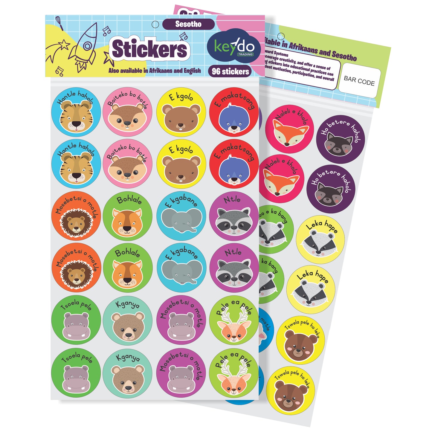 Teachers Stickers - Sesotho - Animals
