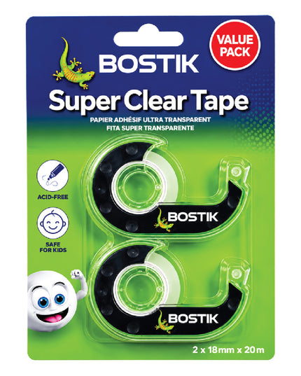 Tape Bostik Super Clear Tape Dispenser 2 Piece 2