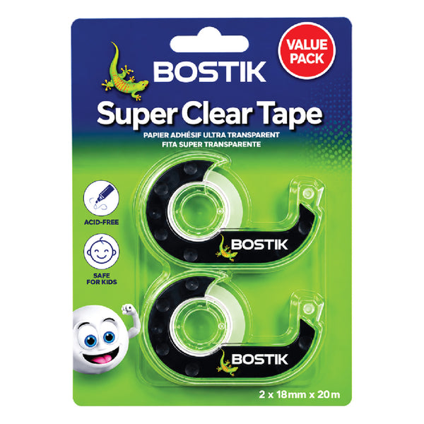 Tape Bostik Super Clear Tape Dispenser 2 Piece 2
