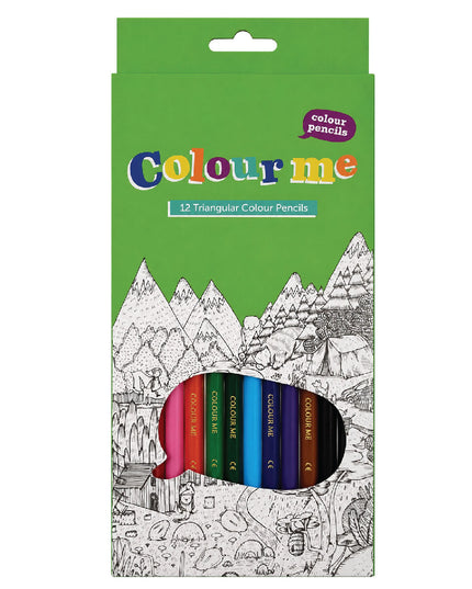 Triangular Colour Pencils 12's - Colour Me 2