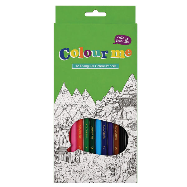 Triangular Colour Pencils 12's - Colour Me 2