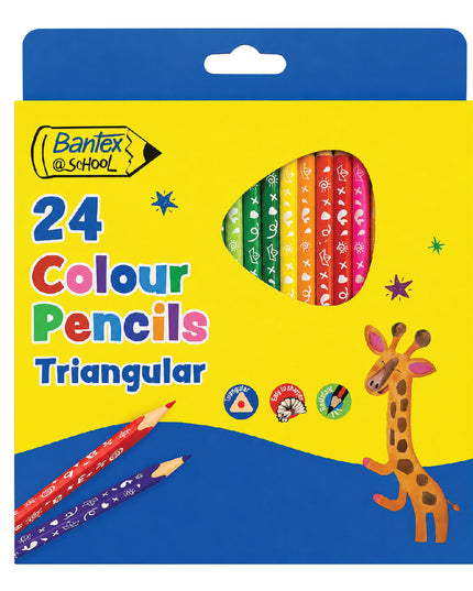 Triangular Colour Pencils 24's - Bantex 2