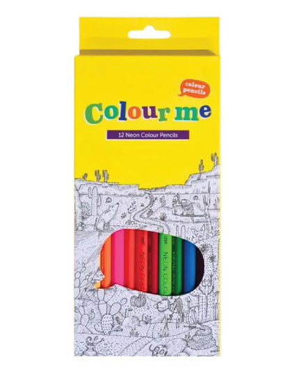 Triangular Colour Pencils Neon 12's - Colour Me 2