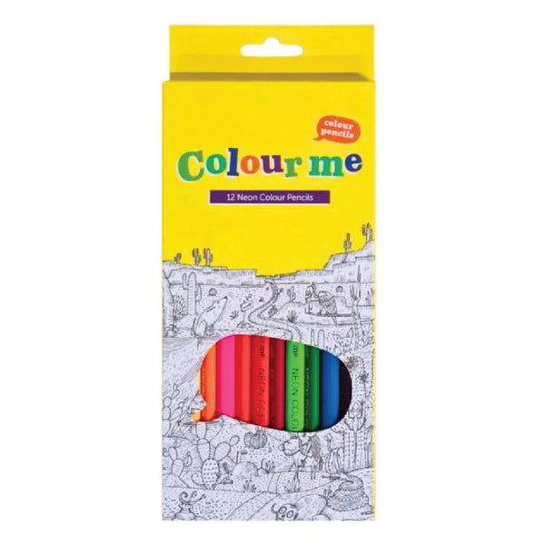 Triangular Colour Pencils Neon 12's - Colour Me 2
