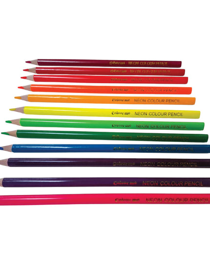 Triangular Colour Pencils Neon 12's - Colour Me 4