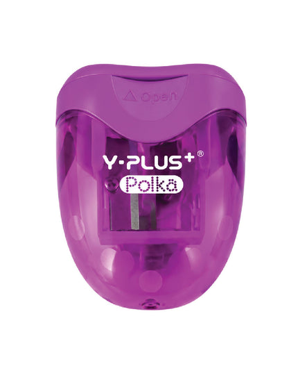 Two Hole Sharpener With Container Polka 4